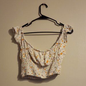 PacSun Women's Floral Crop Top